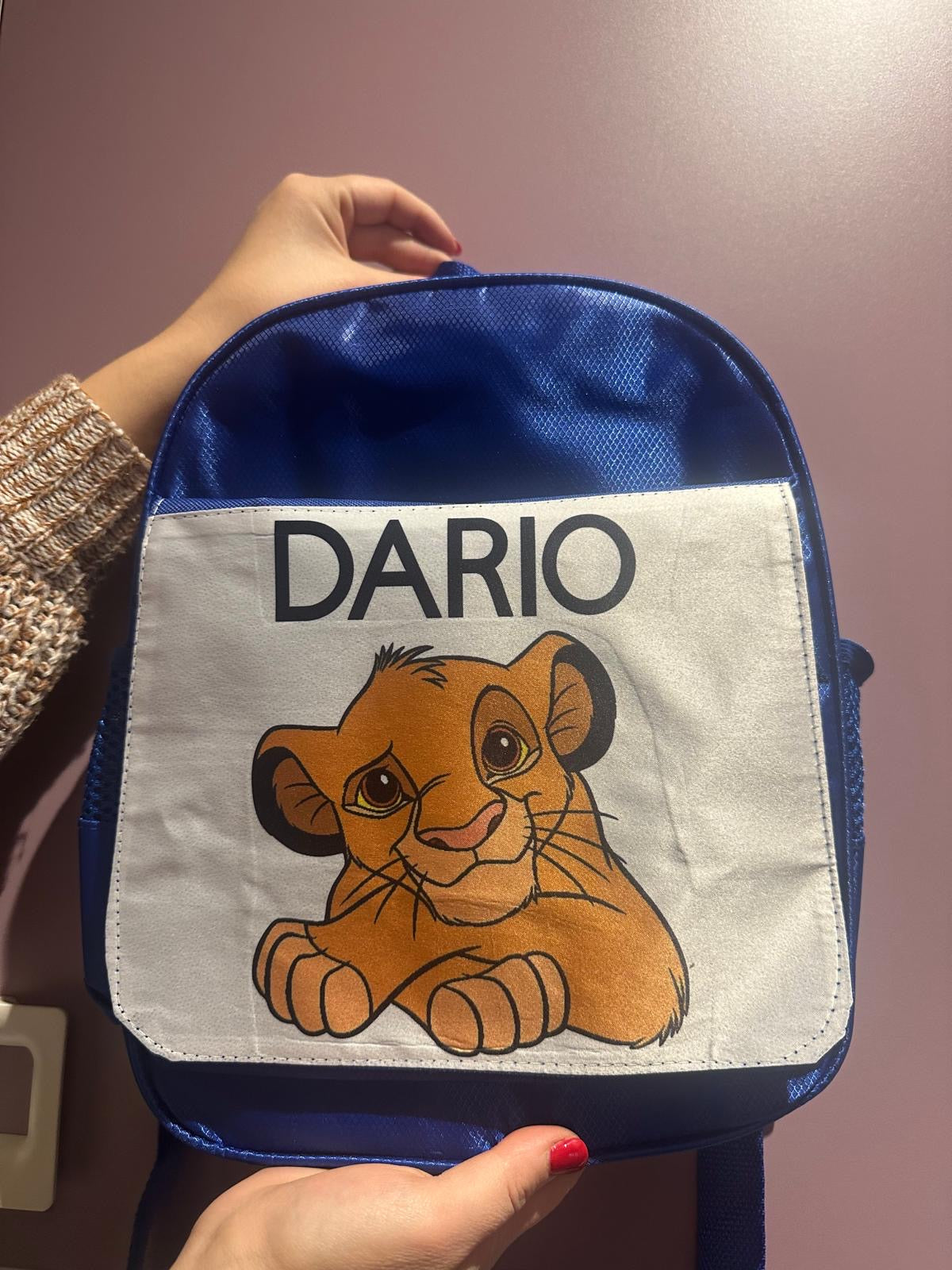 Zainetto per asilo più borraccia