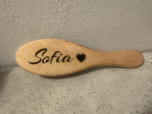 spazzola personalizzata con incisione