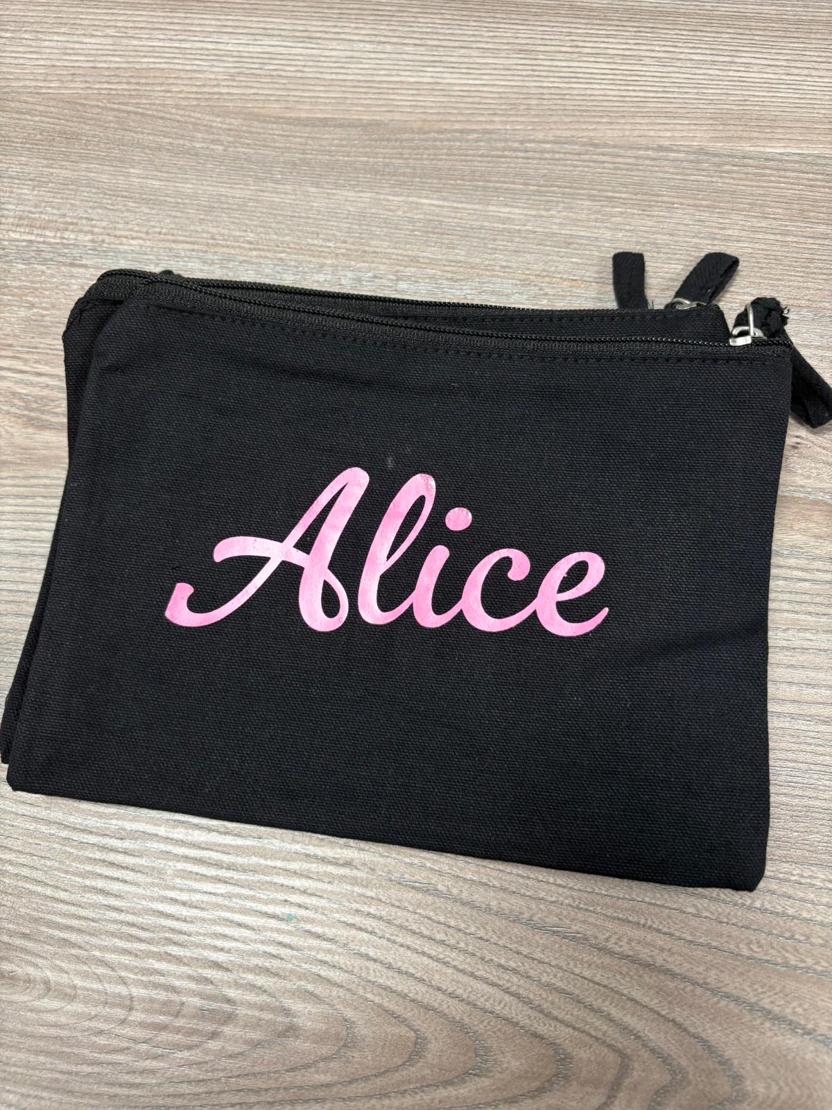 pochette personalizzata con nome o frasi