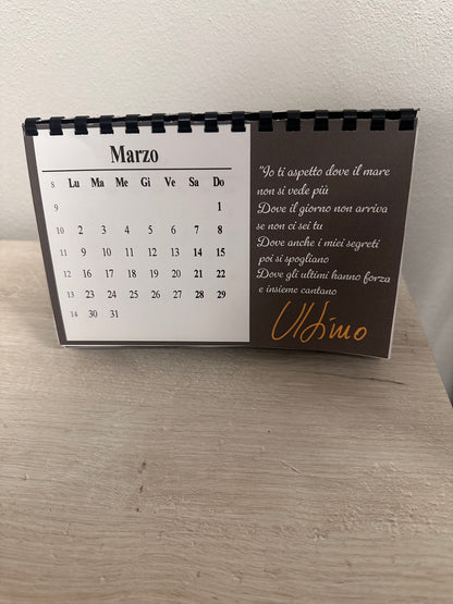 Calendario 2026 personalizzato da tavolo