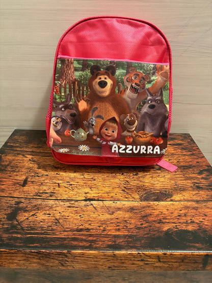 Zainetto per asilo più borraccia