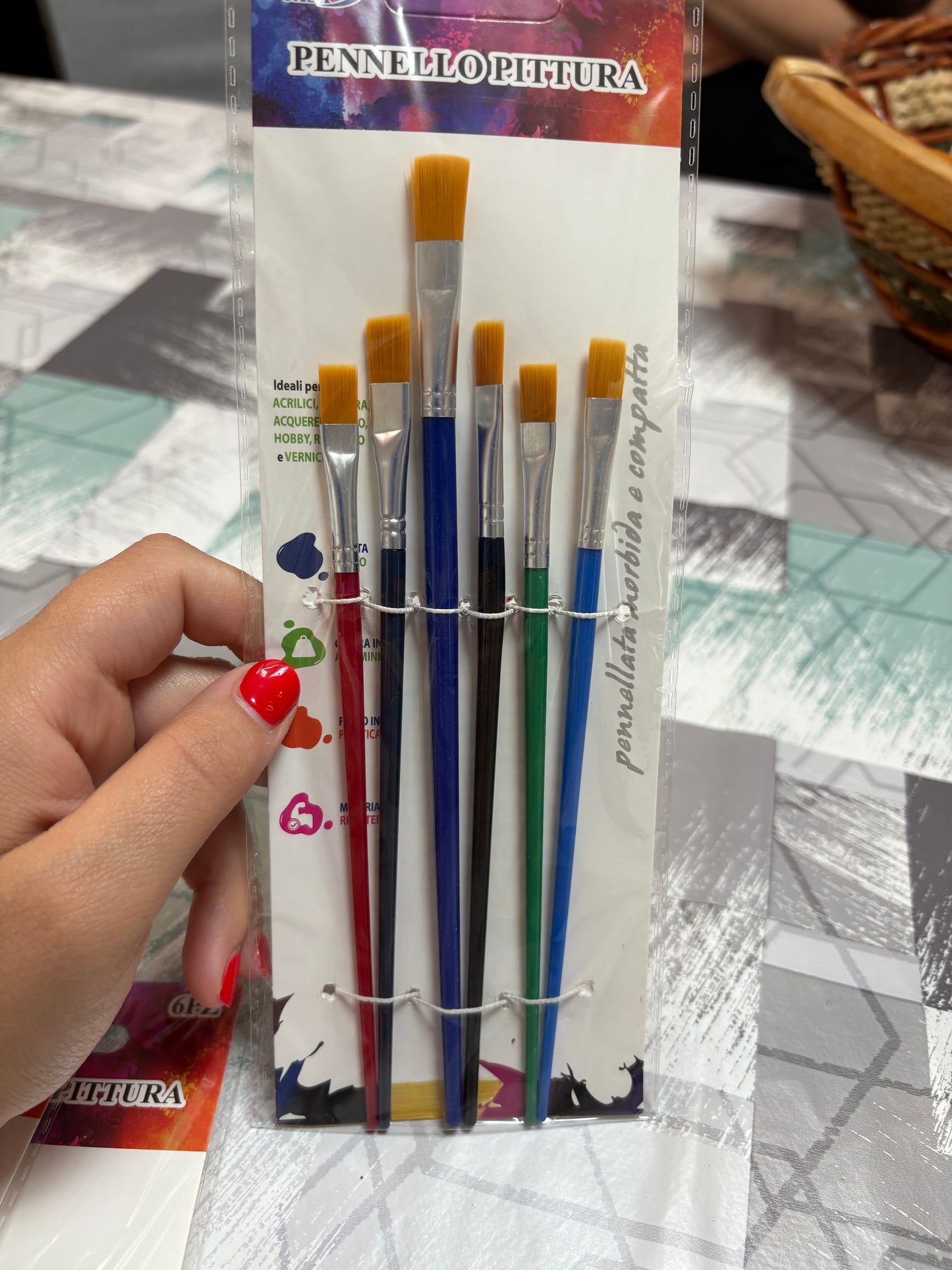 6 Pennelli per pittura