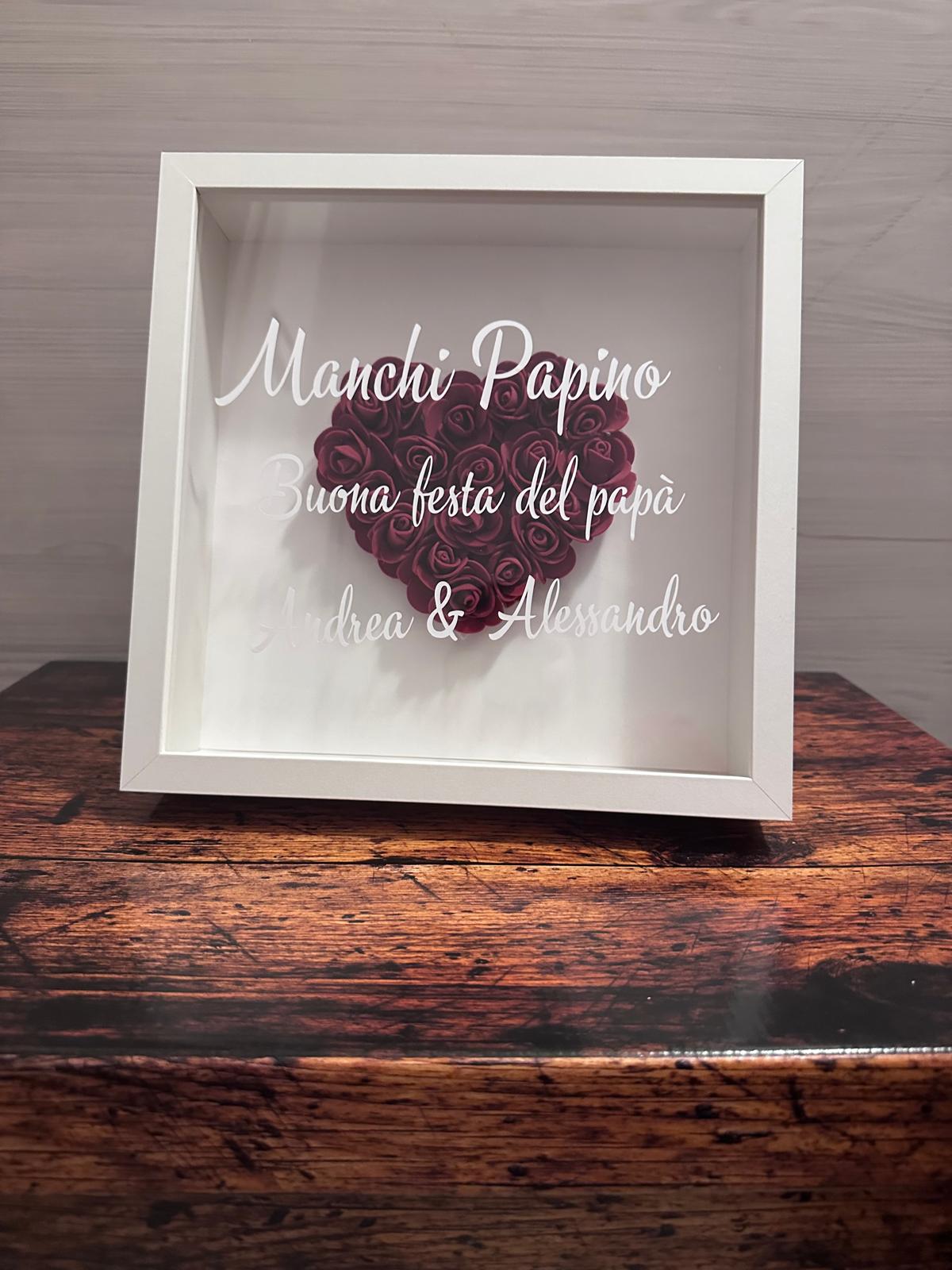 Shadow box per festa del Papà