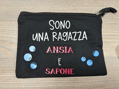 pochette personalizzata con nome o frasi